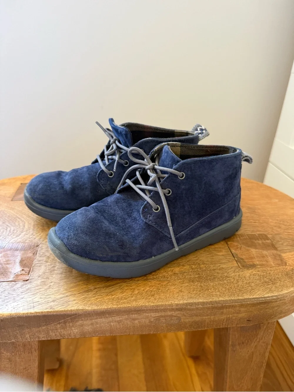 UGG Kid’s Blue Suede Boots